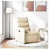Image de Fauteuil réglable tissu crème