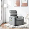Image de Fauteuil de massage inclinable Gris clair Tissu