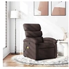 Image de Fauteuil de massage, relaxation tissu marron foncé