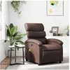 Image de Fauteuil de massage, relaxation similicuir marron