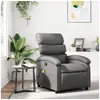 Image de Fauteuil de massage, relaxation similicuir gris