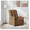 Image de Fauteuil réglable tissu marron