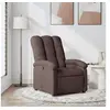 Image de Fauteuil réglable tissu marron foncé