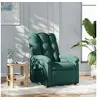 Image de Fauteuil réglable tissu vert foncé