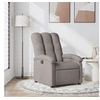 Image de Fauteuil réglable tissu taupe