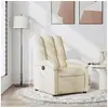 Image de Fauteuil réglable tissu crème
