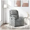 Image de Fauteuil inclinable Gris clair Tissu