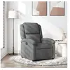 Image de Fauteuil inclinable Gris foncé Tissu