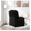 Image de Fauteuil inclinable Noir Tissu