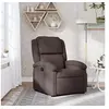 Image de Fauteuil réglable tissu marron foncé