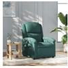 Image de Fauteuil réglable tissu vert foncé