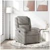 Image de Fauteuil réglable tissu taupe