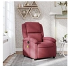 Image de Fauteuil de massage inclinable Rouge bordeaux Tissu