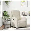 Image de Fauteuil inclinable Crème Similicuir