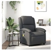 Image de Fauteuil de massage, relaxation echt leer gris