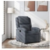 Image de Fauteuil inclinable Gris foncé Velours