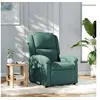 Image de Fauteuil réglable velours vert foncé