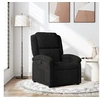 Image de Fauteuil inclinable noir velours