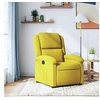 Image de Fauteuil réglable velours jaune
