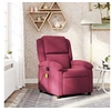 Image de Fauteuil de massage, relaxation velours bordeaux