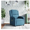 Image de Fauteuil inclinable de massage bleu velours