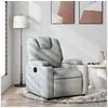 Image de Fauteuil inclinable Gris clair Tissu