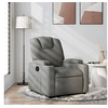 Image de Fauteuil inclinable Gris foncé Tissu