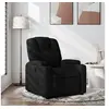 Image de Fauteuil inclinable Noir Tissu