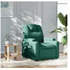 Image de Fauteuil réglable tissu vert foncé