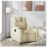 Image de Fauteuil inclinable Crème Tissu