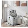 Image de Fauteuil de massage inclinable Gris clair Tissu 372377