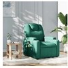 Image de Fauteuil de massage, relaxation tissu vert foncé