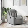 Image de Fauteuil inclinable Gris clair Tissu