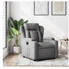 Image de Fauteuil réglable tissu gris foncé