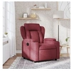 Image de Fauteuil réglable tissu bordeaux
