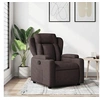 Image de Fauteuil réglable tissu marron foncé