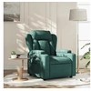 Image de Fauteuil réglable tissu vert foncé