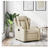 Image de Fauteuil réglable tissu crème