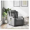Image de Fauteuil de massage inclinable Gris foncé Tissu