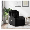 Image de Fauteuil de massage inclinable Noir Tissu
