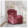 Image de Fauteuil de massage, relaxation tissu bordeaux