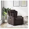 Image de Fauteuil de massage, relaxation tissu marron foncé