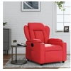 Image de Fauteuil réglable similicuir rouge