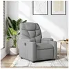 Image de Fauteuil réglable tissu gris clair