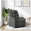 Image de Fauteuil inclinable Gris foncé Tissu