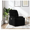 Image de Fauteuil inclinable Noir Tissu