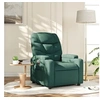 Image de Fauteuil réglable tissu vert foncé