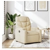 Image de Fauteuil réglable tissu crème