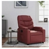 Image de Fauteuil réglable similicuir bordeaux