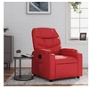 Image de Fauteuil réglable similicuir rouge